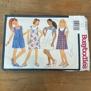Busybodies Kids romper / jumper Dress Pattern size 12 - 14 years